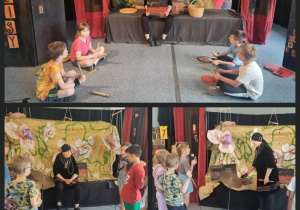 Klasa 2c na warsztatach teatralnych
