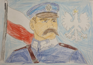 Praca plastyczna ucznia klasy 4B