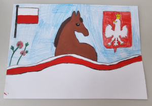 Praca plastyczna ucznia klasy 4B