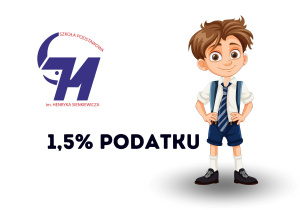 Plakat dotyczący przekazania 1,5% podatku