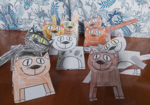 Prace plastyczne wykonane przez uczniów klasy 1a
