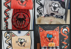 Prace plastyczne wykonane przez uczniów klasy 2c