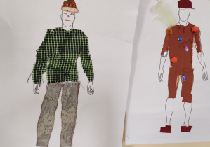 Stroje zaprojektowane przez uczniów kl. 2b