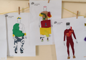 Stroje zaprojektowane przez uczniów kl. 2b