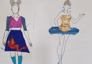 Stroje zaprojektowane przez uczniów kl. 2b