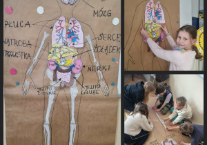 Uczniowie klasy 2c na zajęciach z edukacji przyrodniczej