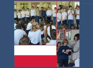 Uroczysty apel z okazji świąt majowych oraz Dnia Patrona
