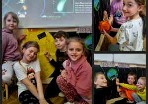 Lekcja astronomii w klasie 2c