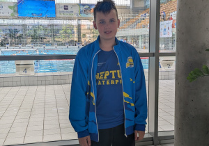 Szymon Rak - reprezentat drużyny UKS Neptun Uniwersytet Łódzki