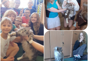 Uczniowie klasy IIIB podczas spotkania z Czekoladą.