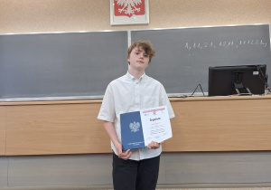 Maciej Długosz - finalista knkursu "Matematyka Moja Pasja"