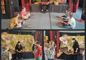 Klasa 2c na warsztatach teatralnych