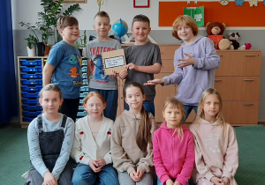 Uczniowie zaangażowani w projekt, Mały odkrywca, wielki bohater .