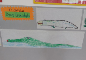 Prace dzieci przedstawiające krokodyle
