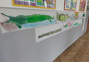 Prace dzieci przedstawiające krokodyle