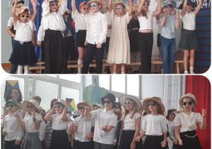 Część artystyczna w wykonaniu klasy 1A i 2B