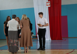 Wyróżnieni uczniowie z klasy 7b