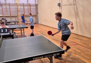 Reprezentant SP 71 podczas gry pojedynczej.