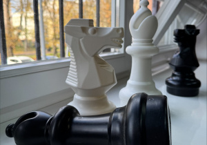 Ozdobne bierki szachowe.