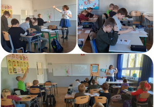 Uczniowie podczas warsztatów historycznych.