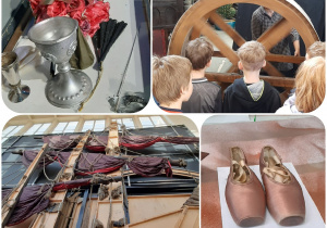 Rekwizyty teatralne oraz dekoracja sceniczna Teatru Wielkiego.