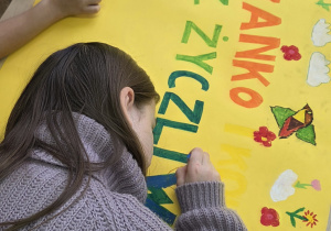 Uczniowie podczas zajęć