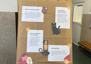 Tablica z historią andrzejek.