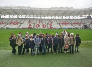 Klasa 3c zwiedzała Stadion Miejski ŁKS