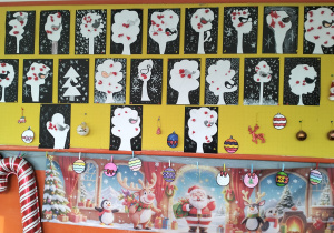 Prace plastyczne wykonane przez uczniów klasy 3d