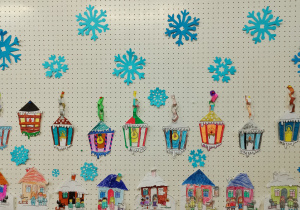 Prace plastyczne wykonane przez uczniów klasy 1a