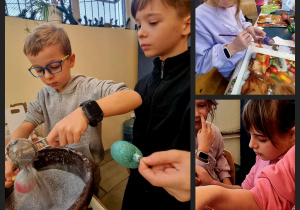 Uczniowie 2c dekorują bombki