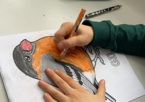 Uczniowie podczas zajęć