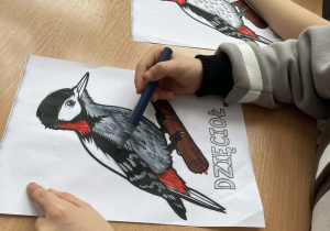 Uczniowie podczas zajęć