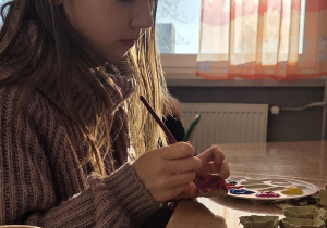 Uczniowie podczas zajęć