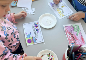 Uczniowie podczas zajęć